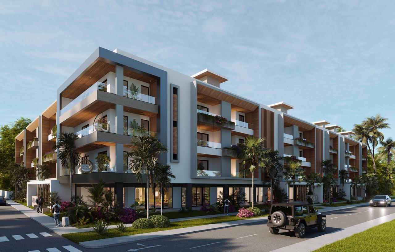 Dominicus Marea — a residential project located approximately 500 meters from the beach in Dominicus, Bayahibe. A great option for both personal use and investment, with strong potential for short-term rentals.