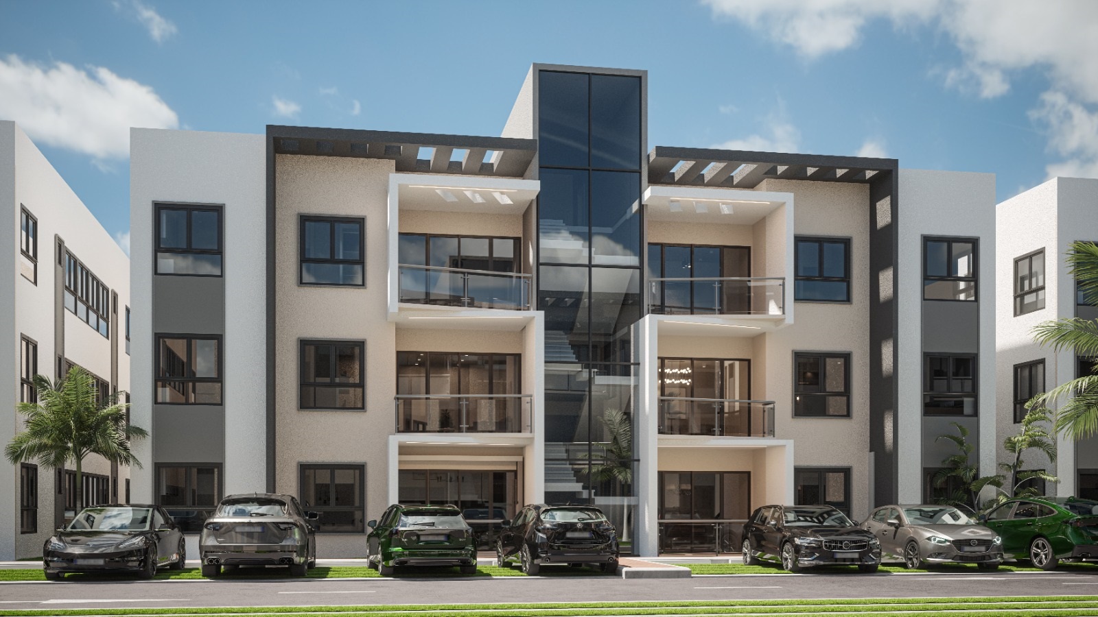 Hermoso complejo de apartamentos