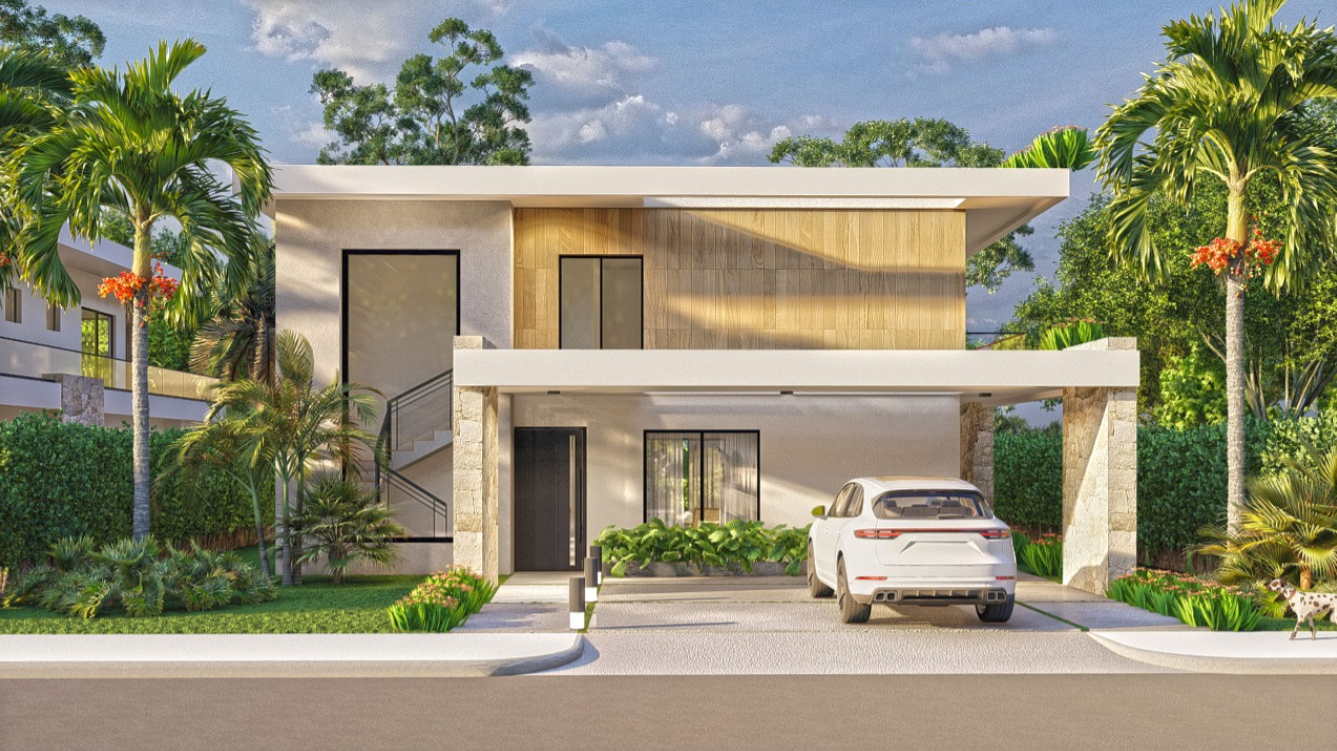 Moderna Casa en complejo Vista Cana