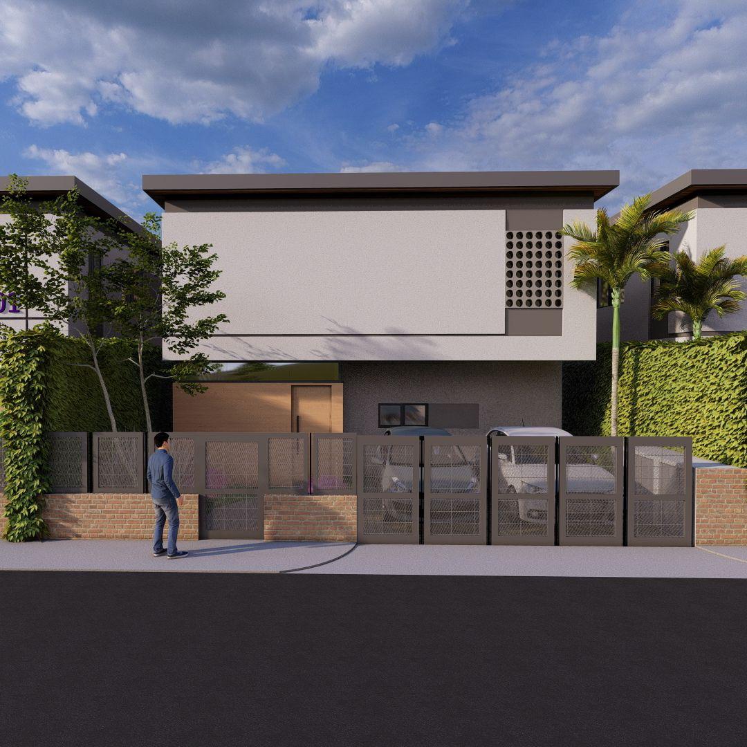 Estupendo proyecto cerrado de casas de dos niveles.