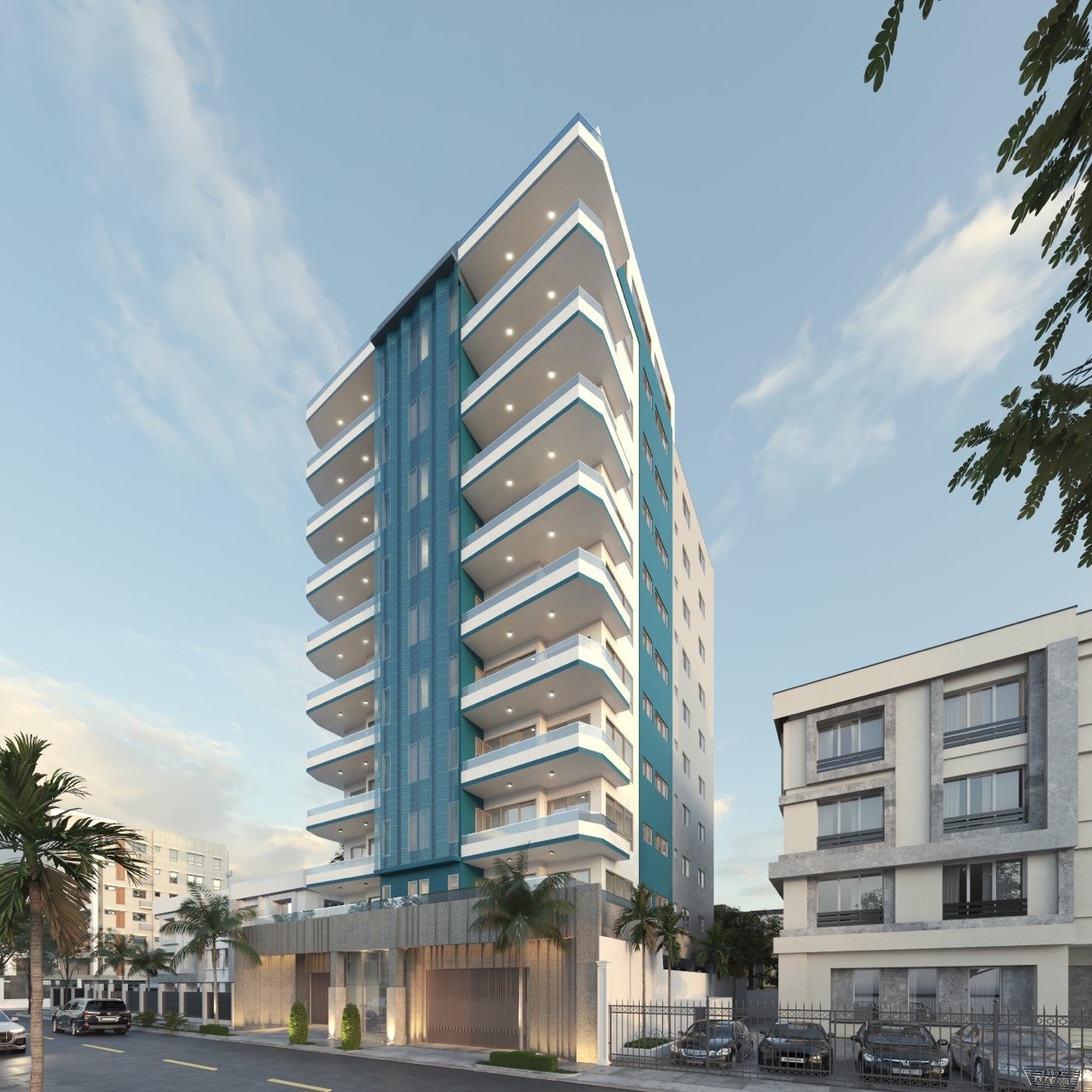 3 habitaciones con estudio y areas sociales