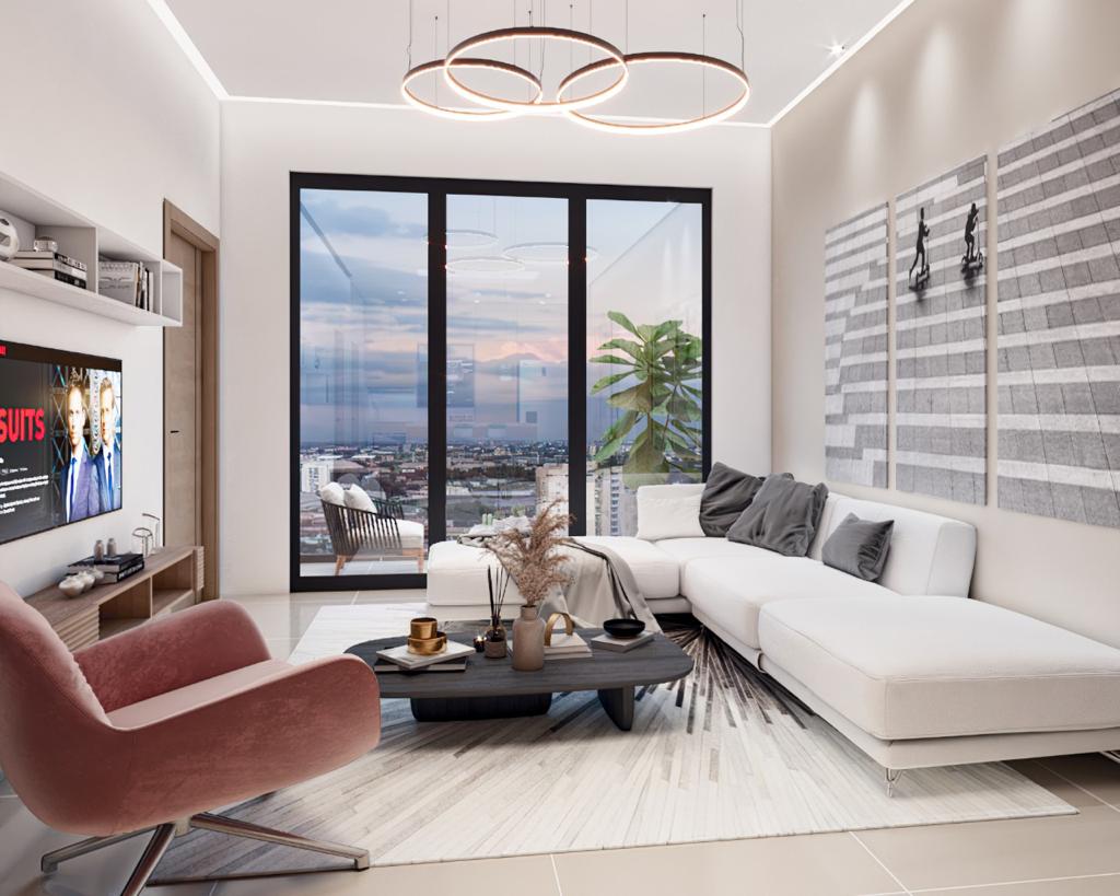 Apartamentos con doble balcón en Santiago