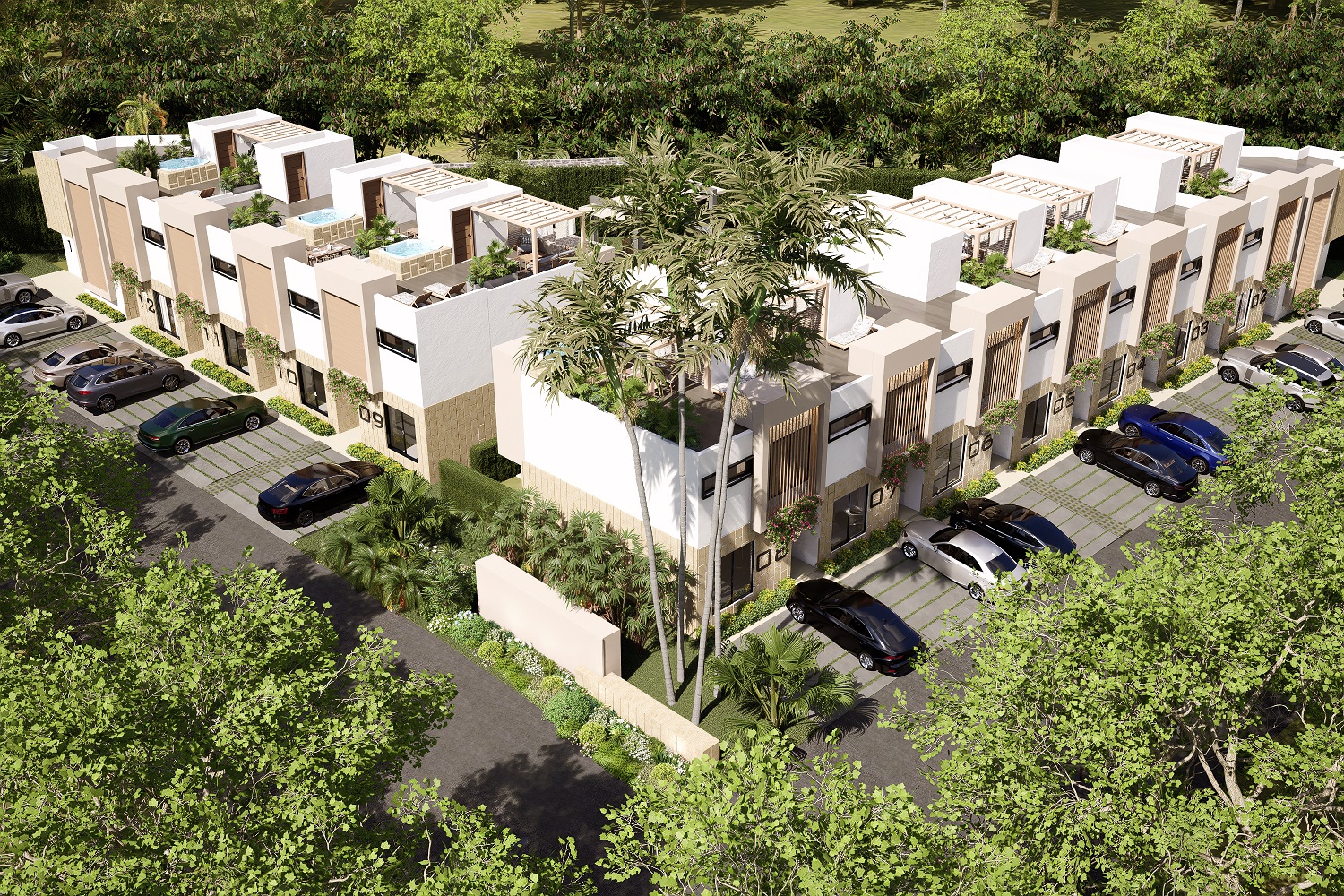 PROYECTO DE VILLAS EN RESIDENCIAL BAVARO PUNTA CANA