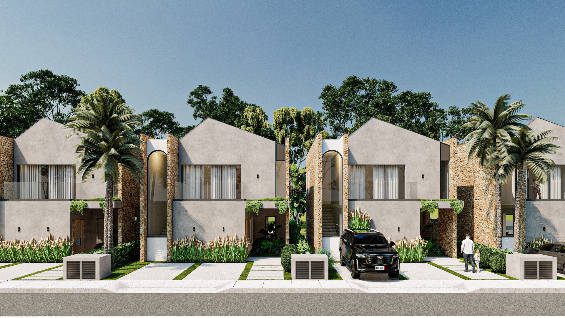 Villas en white sands