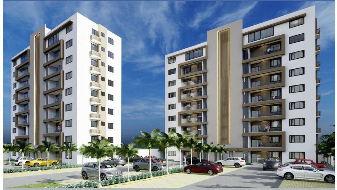 Modernas torres de apartamento en Santiago