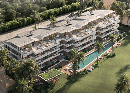 Apartamentos en construcción en cocotal