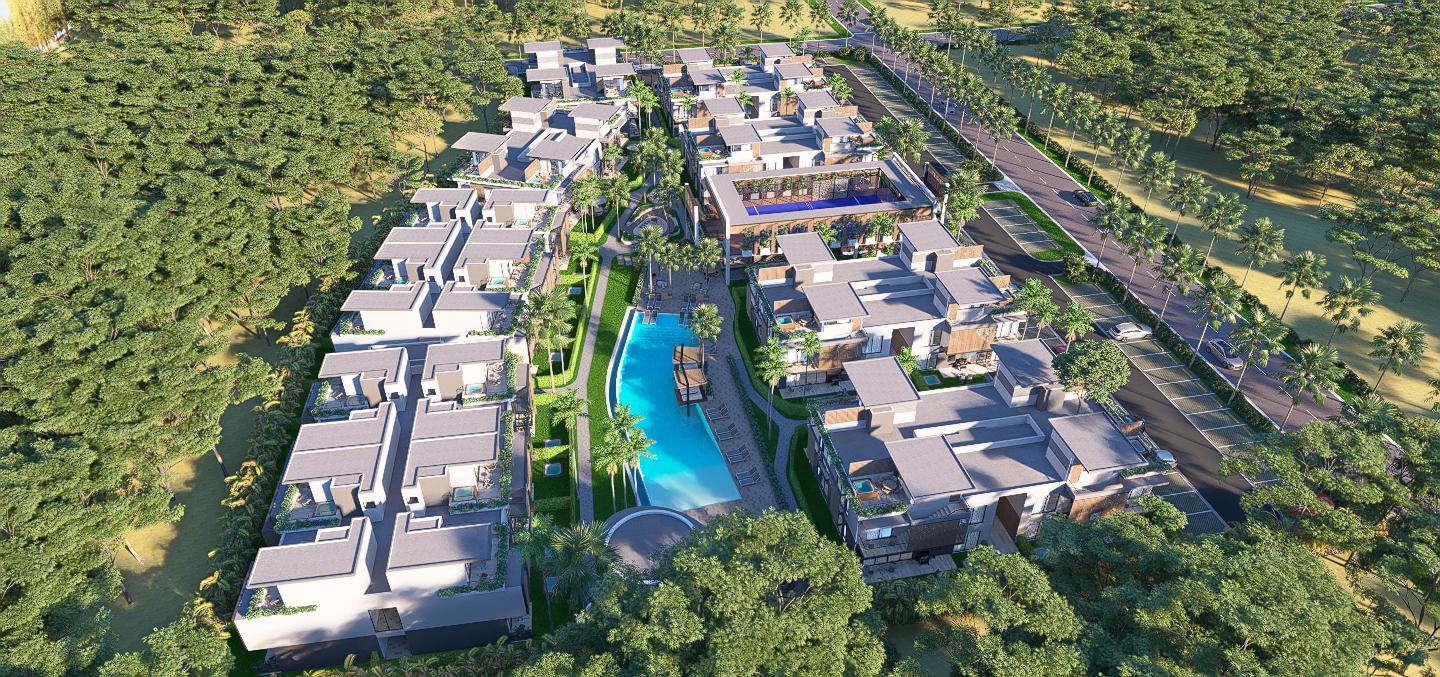 Apartamentos en Vistacana con línea blanca,patio y rooftop. Entrega 2028
