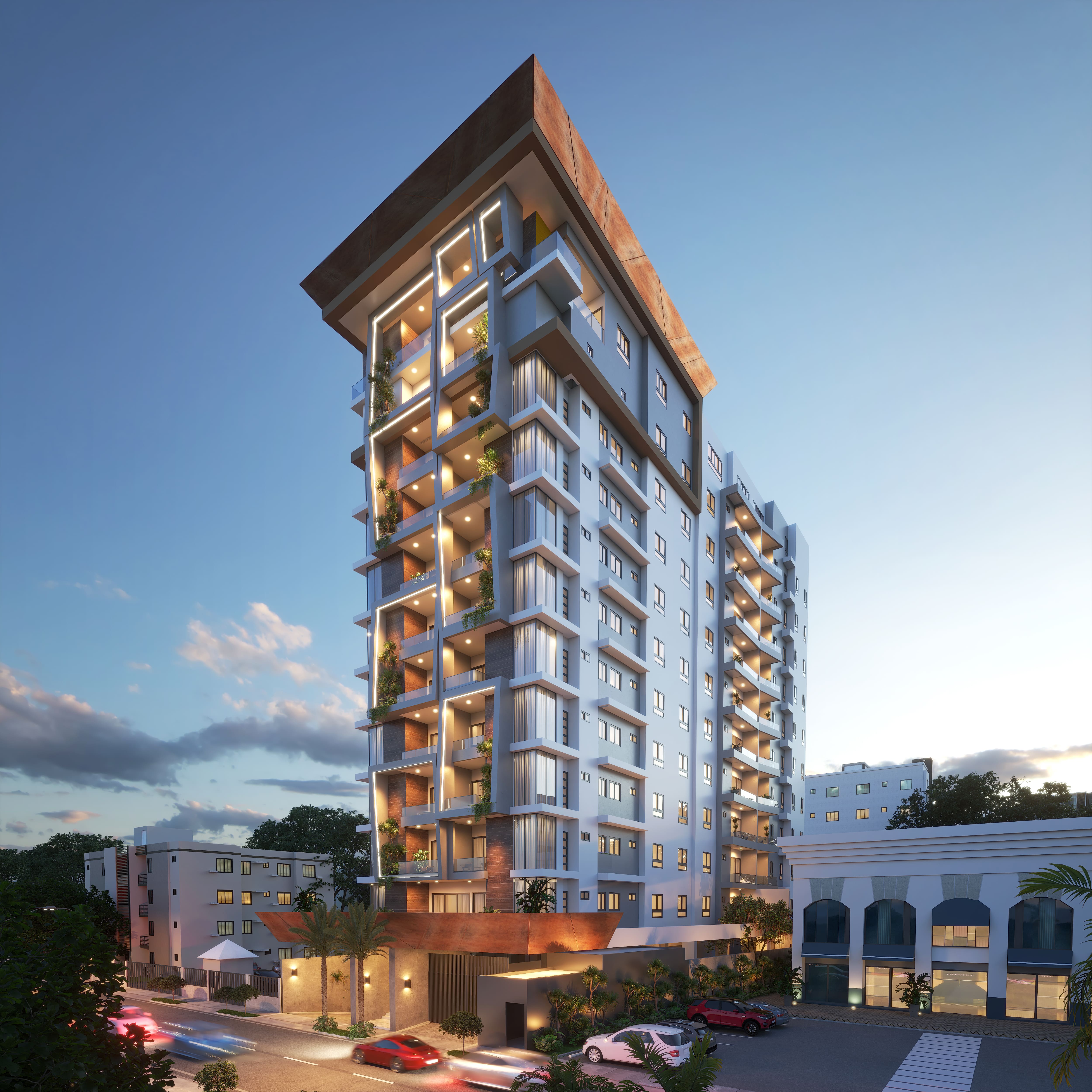 Proyecto de apartamentos en el centro de Naco