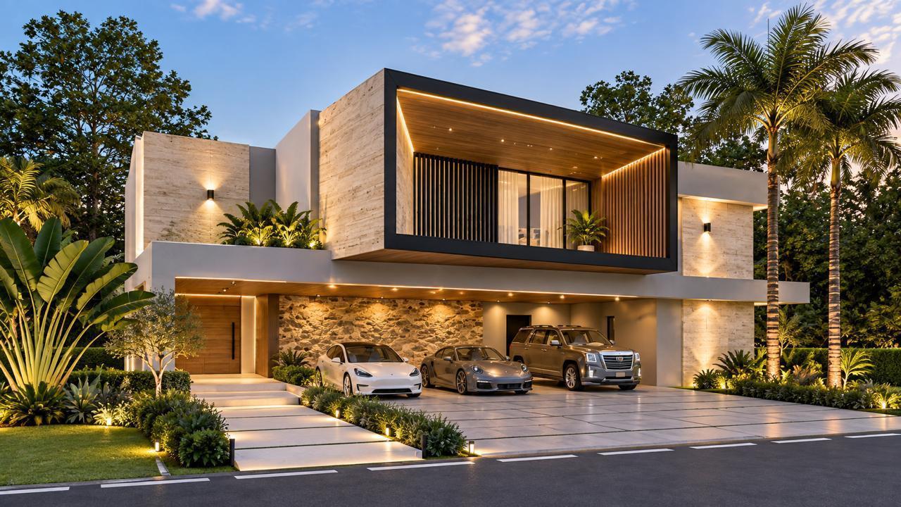 Lujosa villa a la venta en Punta Cana Village, de 5 habitaciones, 6.5 baños, 626 m² de construcción y 1,058 m² de terreno, diseñada para disfrutar de amplios espacios, privacidad y comodidad.