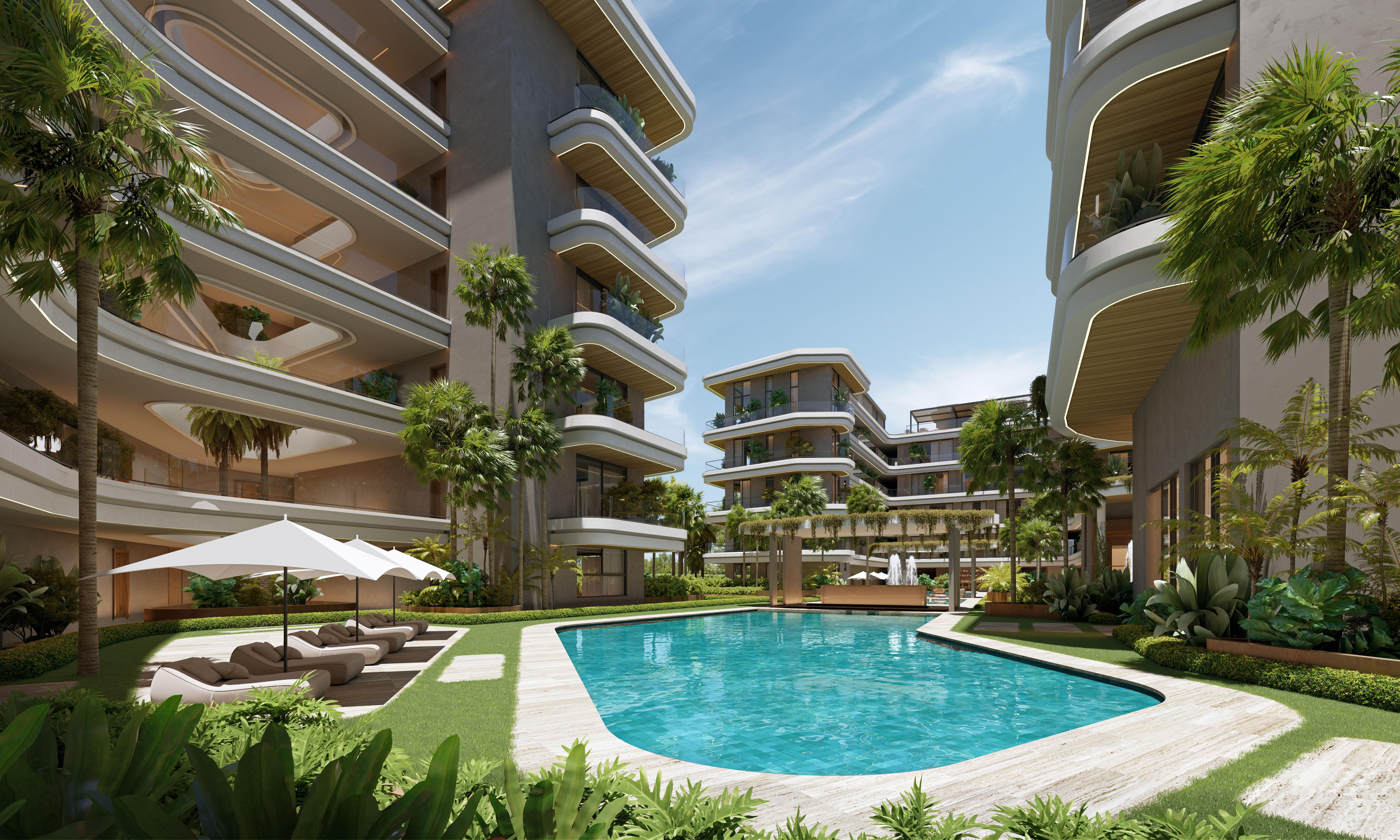 Elite Cap Cana, República Dominicana, un lujoso complejo de apartamentos en venta, a dos minutos del supermercado, tiendas y restaurantes, a 5 minutos de la playa Juanillo