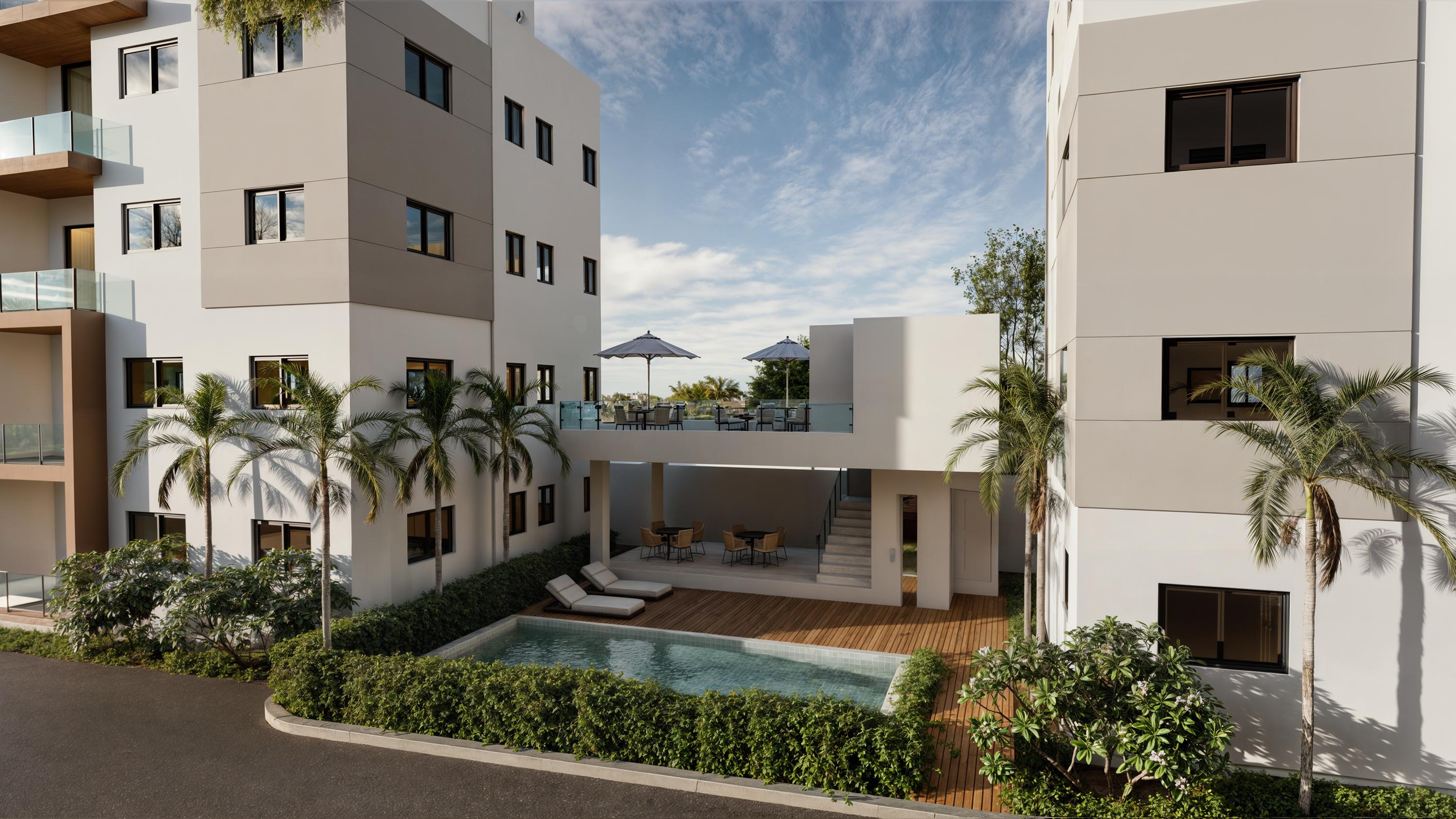 Exclusivo proyecto de apartamentos en Santo Domingo Este, con piscina