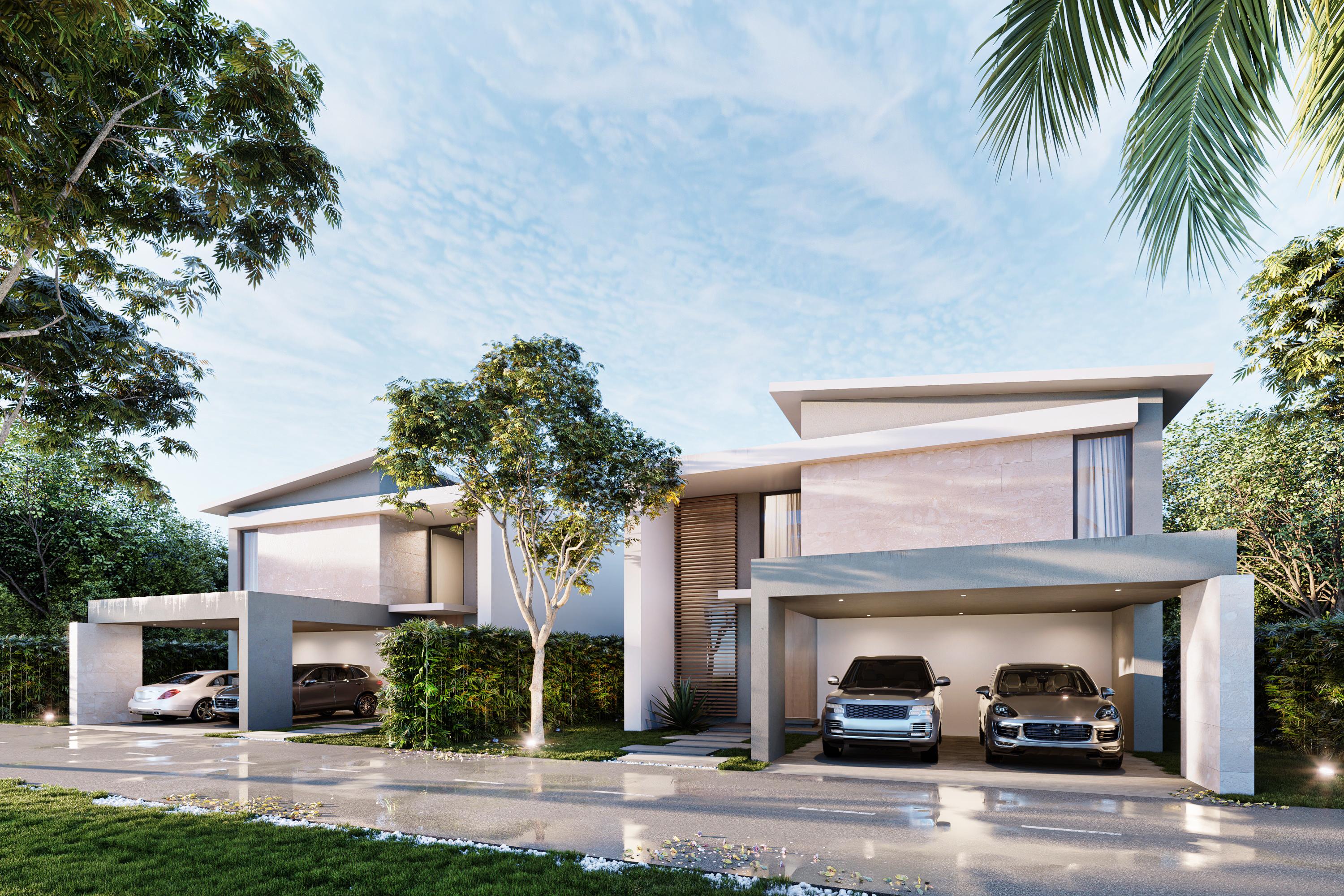 Villas Minimalistas de Lujo con Patio y Piscina Opcional