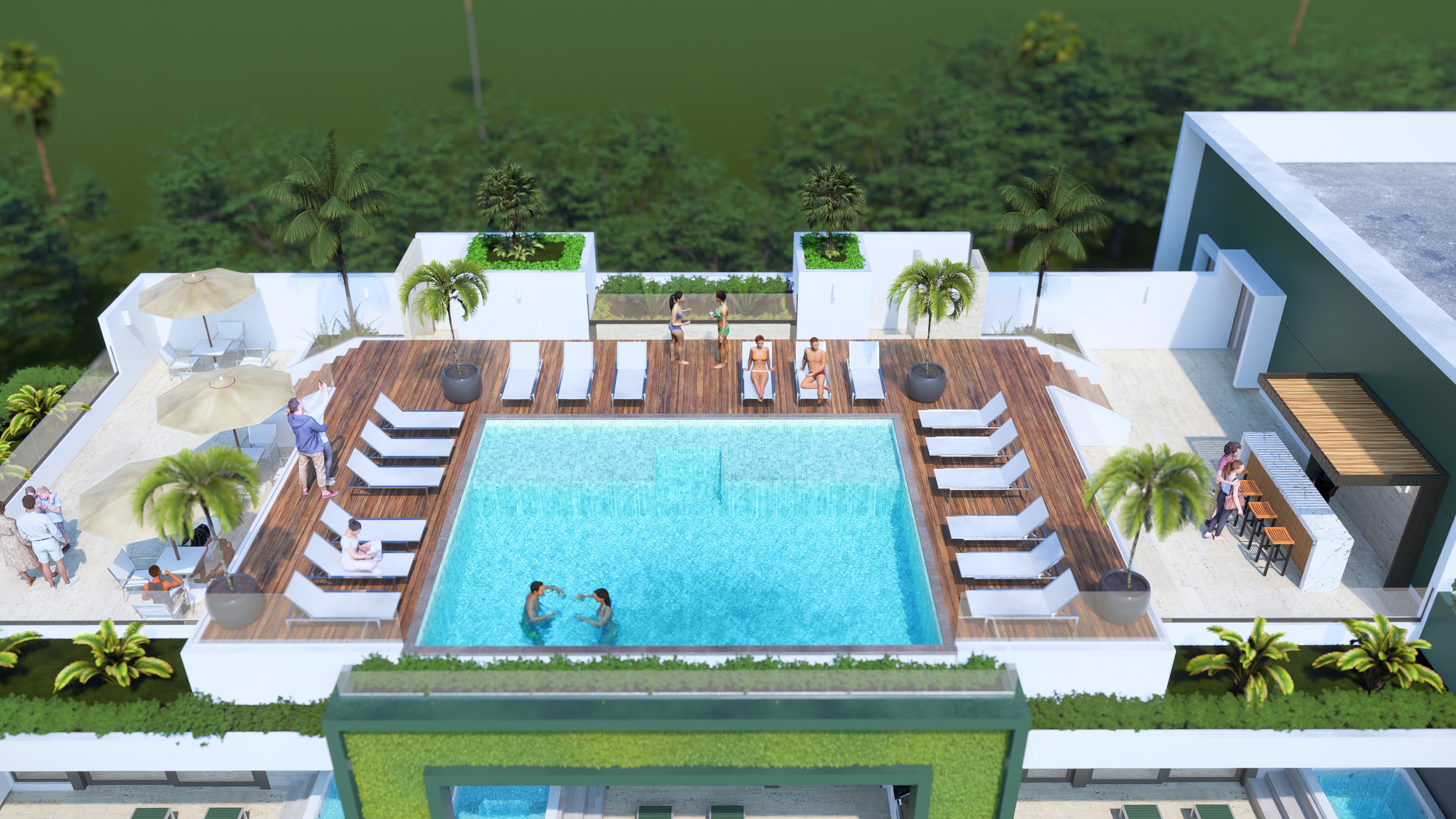 Apartamentos en construcción cerca de la playa en Bayahibe, República Dominicana