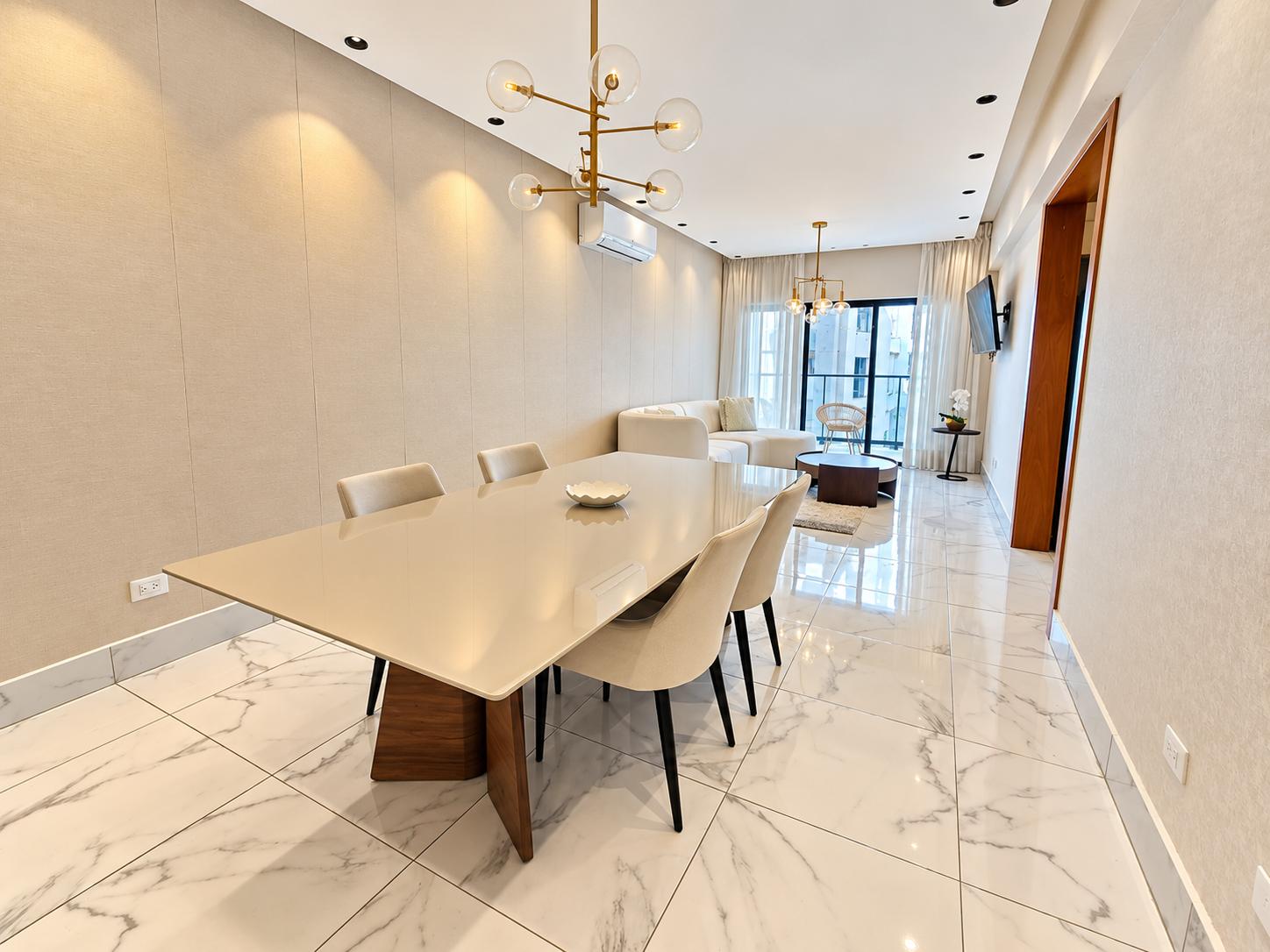 Apartamento amueblado en alquiler en Naco | 2 habitaciones | 120 m² | Airbnb-friendly