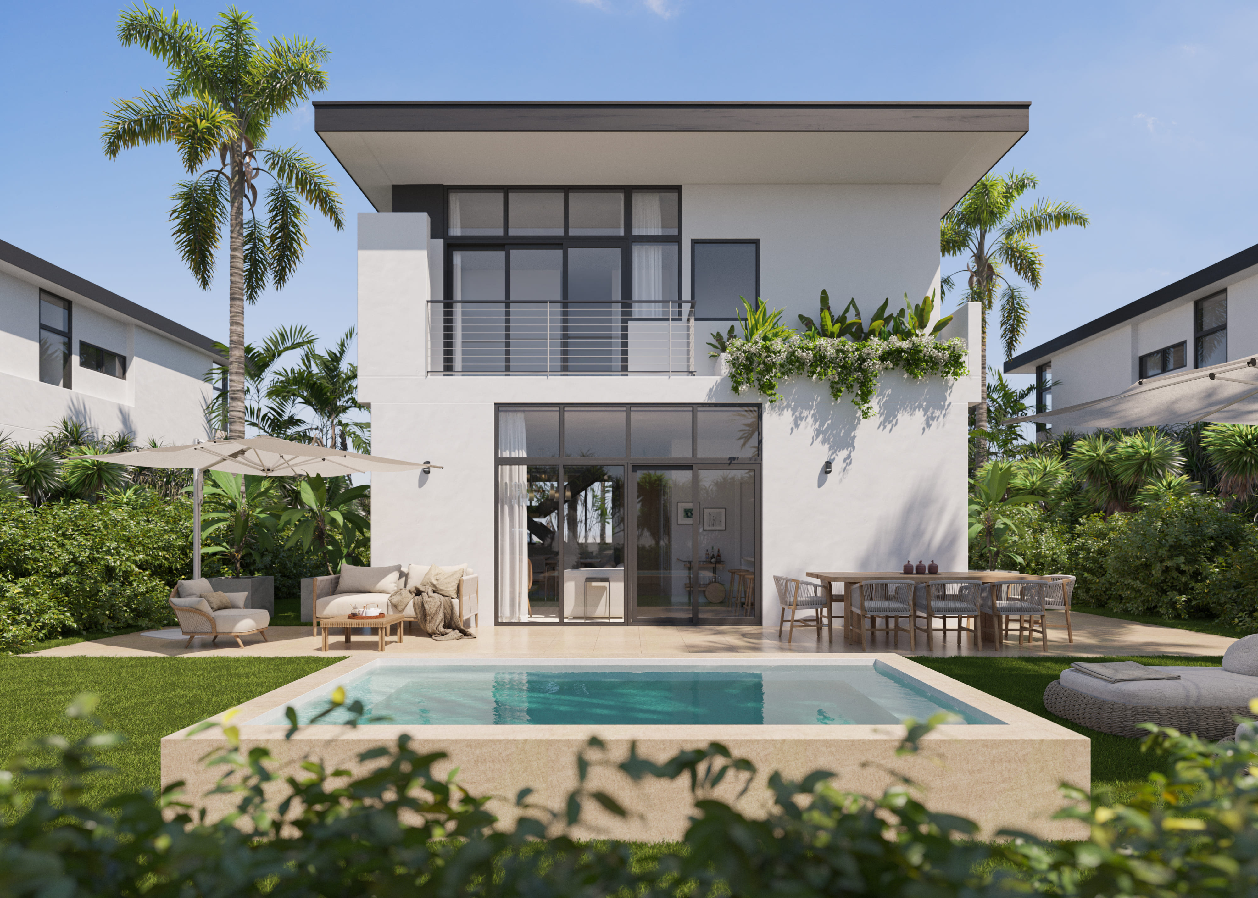 Villas individuales en Vista Cana de 4 habitaciones