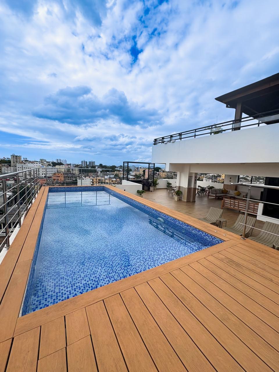 🏙️ Apartamento en Los Próceres📍 Frente a INTEC - 1 habitación • Piscina • Gimnasio • Seguridad 24/7💰 RD$44,000 mantenimiento incluido