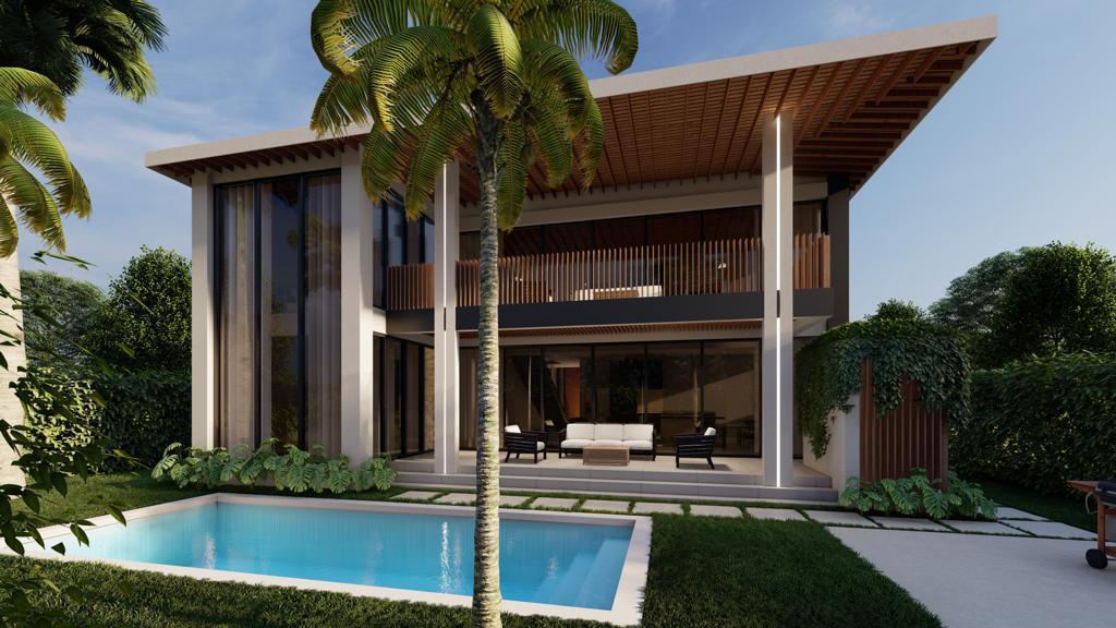 Moderna y Minimalista Villa 6 Habitaciones con Dos Máster en Punta Cana Village