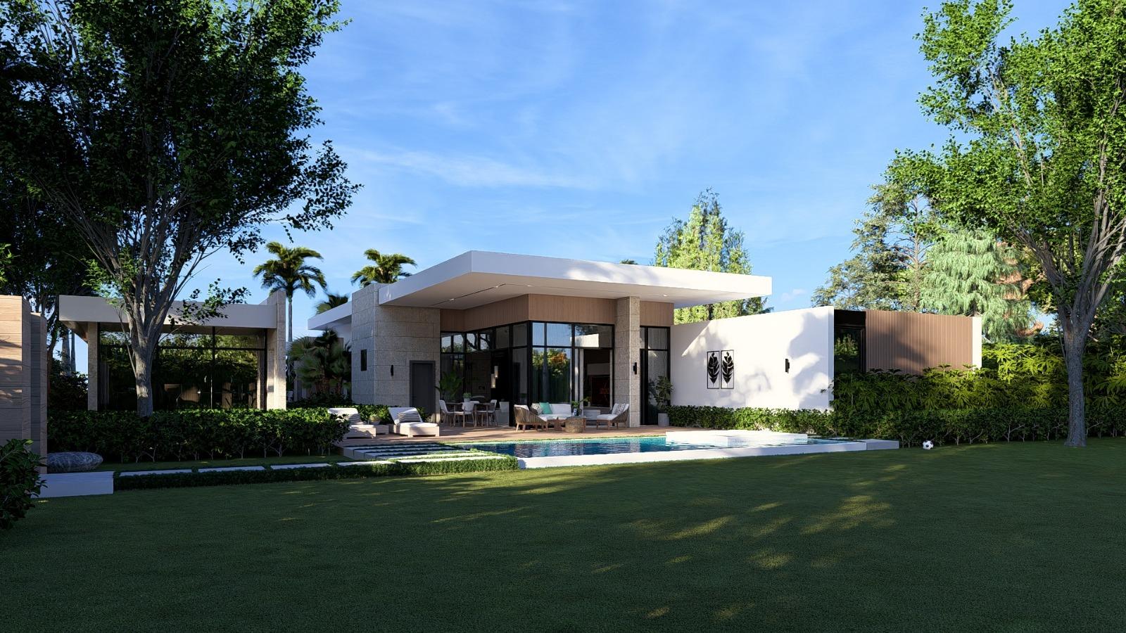 Villa Contemporánea 4 Habitaciones con Sauna y Gimnasio Racquet Village Cap Cana